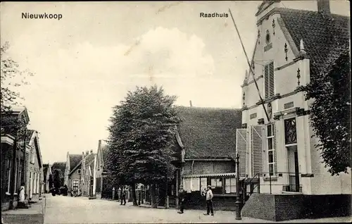 Ak Nieuwkoop Südholland Niederlande, Raadhuis