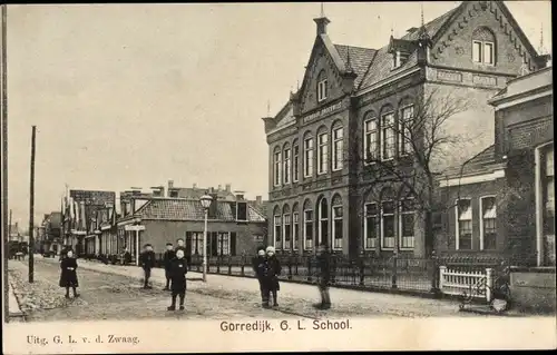 Ak Gorredijk Opsterland Friesland Niederlande, OL School