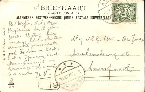 Passepartout Ak Assen Drenthe Niederlande, Auto, Vaart