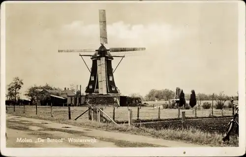 Ak Winterswijk Gelderland Niederlande, Molen De Bataaf