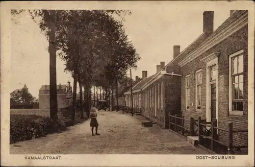 Ak Oost Souburg Zeeland Niederlande, Kanaalstraat