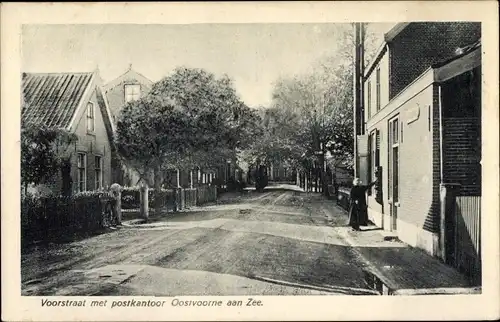 Ak Oostvoorne aan Zee Südholland, Voorstraat, Postkantoor