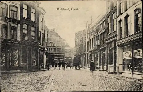 Ak Gouda Südholland Niederlande, Wijdstraat