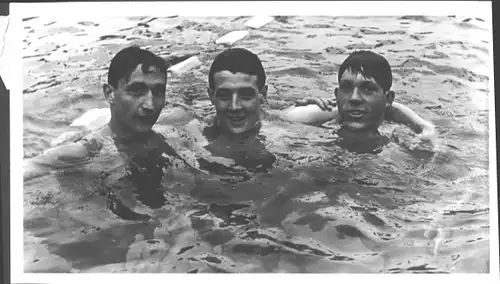 Foto Piesteritz Lutherstadt Wittenberg, Internationales Schwimmen 1960, Rücken der Herren