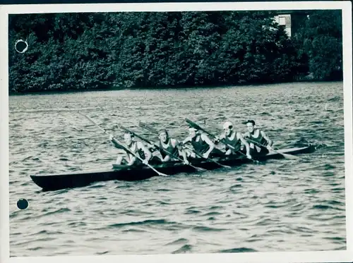 Foto Berlin Köpenick Grünau, Freundschaftstreffen der Kanufahrer, Westdeutschland - DDR