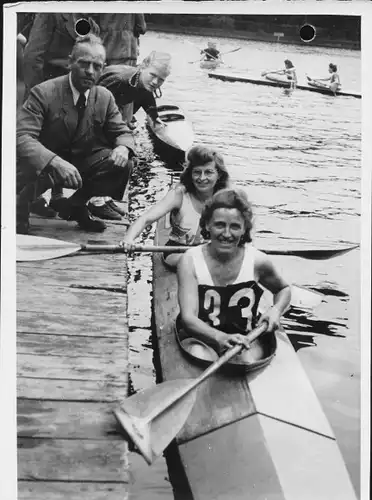 Foto Berlin Köpenick, Kanu-Kurzstrecken-Regatta, Krause und Seidel