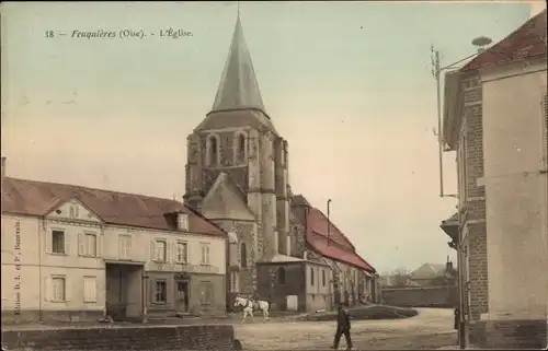 Postkarte Feuquières-Oise, Kirche