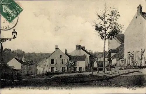 Ak Ermenonville Oise, Dorf