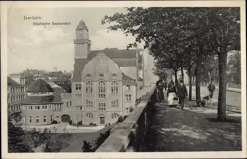 Ak Iserlohn im Märkischen Kreis, Städtische Badeanstalt