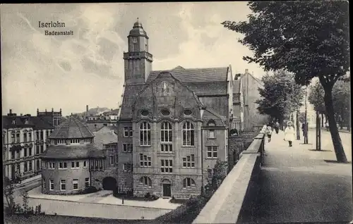 Ak Iserlohn im Märkischen Kreis, Badeanstalt