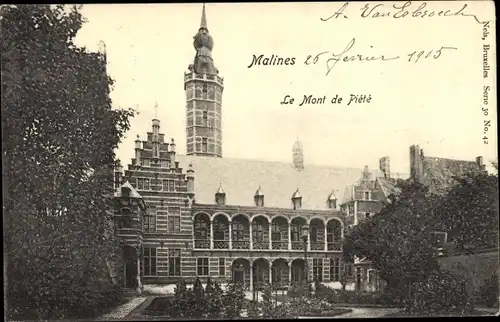 Ak Mechelen Mechelen Mechelen Flandern Antwerpen, Le Mont de Piete