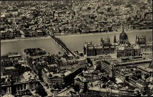 Ak Budapest Ungarn, Gesamtansicht