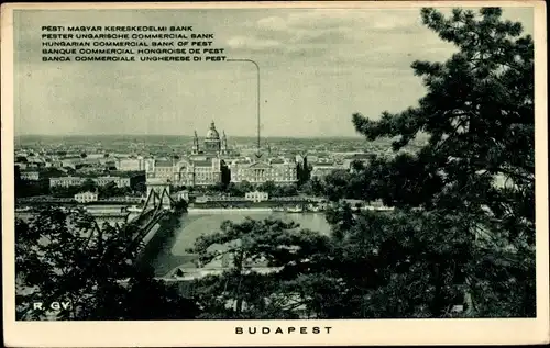 Ak Budapest Ungarn, Pester Ungarische Commercial Bank