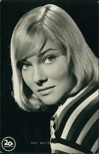 Ak Schauspielerin May Britt, Portrait