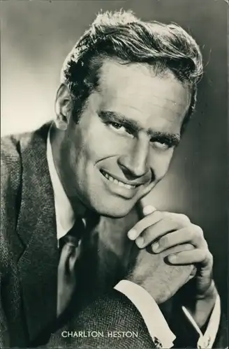 Ak Schauspieler Charles Heston, Portrait