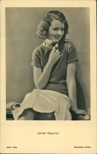 Ak Schauspielerin Janet Gaynor, Portrait