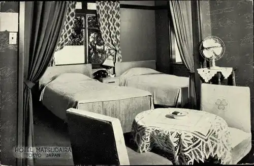 Ak Tokyo Tokio Japan, Hotel Matsudaira, Hotelzimmer