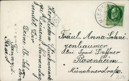 Ak Drei Welpen, Zylinder, Margeriten