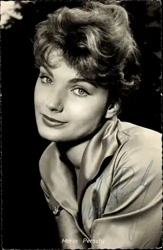 Ak Schauspielerin Maria Perschy, Portrait, Autogramm