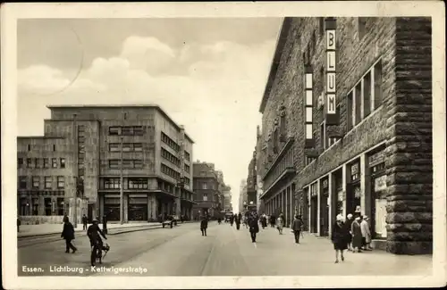 Ak Essen im Ruhrgebiet, Lichtburg, Kettwiger Straße, Geschäft Blum