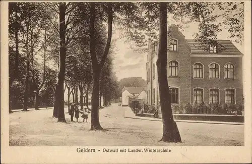 Ak Geldern am Niederrhein, Ostwall, Landw. Winterschule