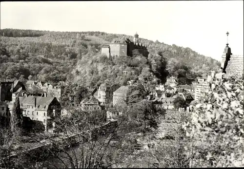 Ak Greiz im Vogtland, Panorama, Burg