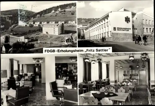 Ak Fehrenbach Masserberg in Thüringen, FDGB-Erholungsheim Fritz Sattler