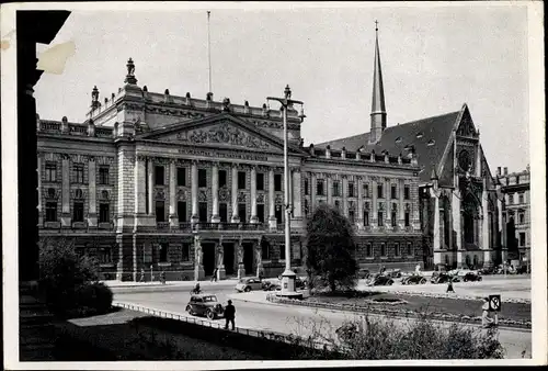 Ak Leipzig in Sachsen, Universität am Augustusplatz