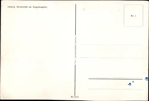 Ak Leipzig in Sachsen, Universität am Augustusplatz