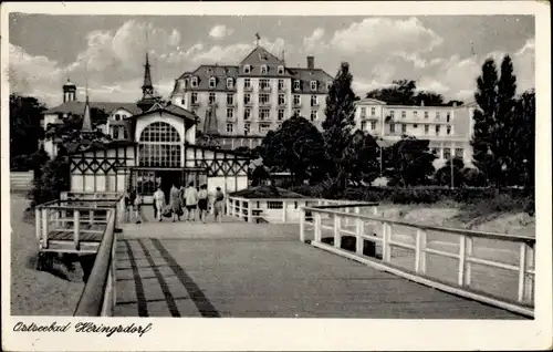 Ak Ostseebad Heringsdorf auf Usedom, Seebrücke