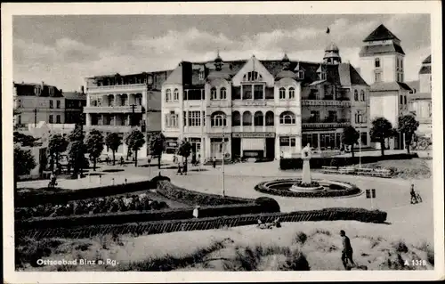 Ak Ostseebad Binz auf Rügen, Teilansicht