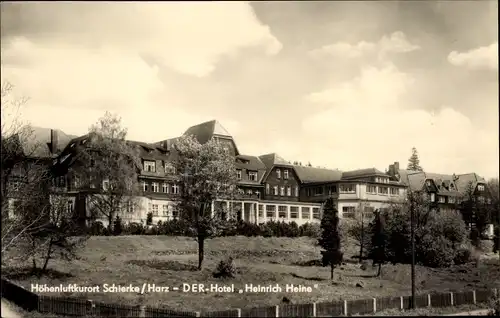 Ak Schierke Wernigerode im Harz, DER Hotel Heinrich Heine