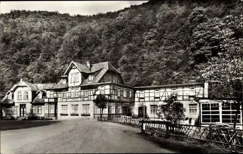 Ak Treseburg Thale im Harz, FDGB-Erholungsheim Luppbode, Fachwerkhaus