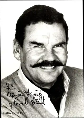 Ak Schauspieler Harald Dietl, Portrait, Autogramm