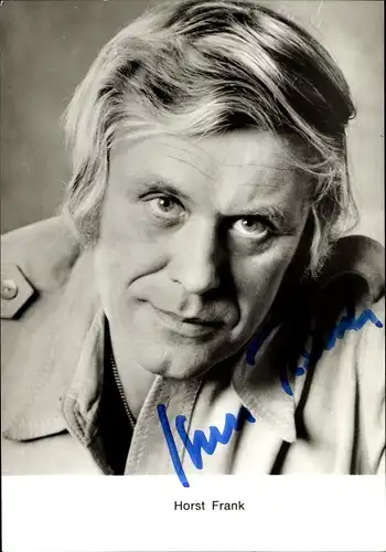 Ak Schauspieler Horst Frank, Portrait, Autogramm