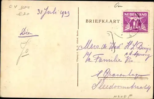 Ak Raalte Overijssel, Heerenstraat