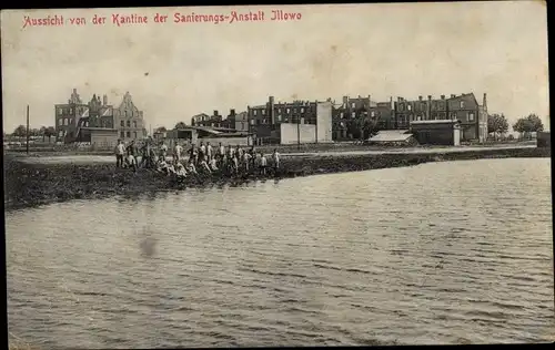 Ak Iłowo Osada Illowo Ostpreußen, Kantine der Sanierungsanstalt