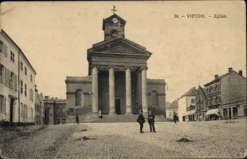 Ak Virton Wallonie Luxemburg, Kirche