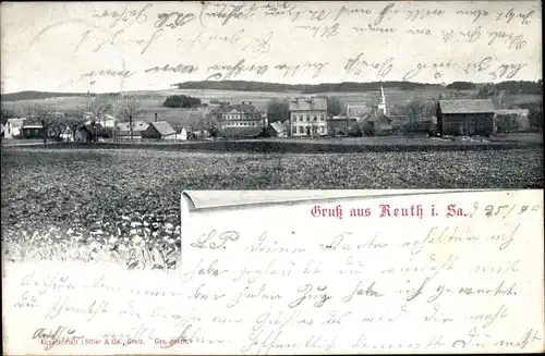 Ak Reuth Bad Elster im Vogtland, Teilansicht