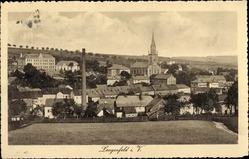 Ak Lengenfeld Vogtland Sachsen, Panorama, Kirche