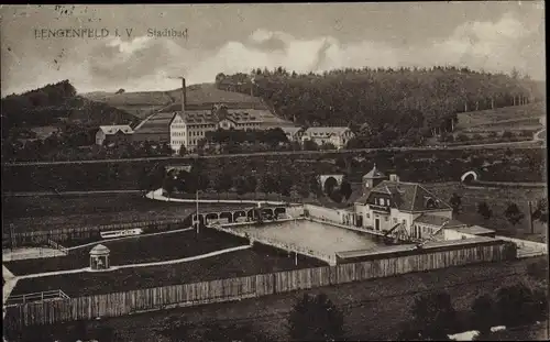 Ak Lengenfeld Vogtland Sachsen, Stadtbad