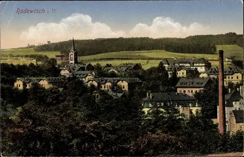 Ak Rodewisch im Vogtland Sachsen, Gesamtansicht