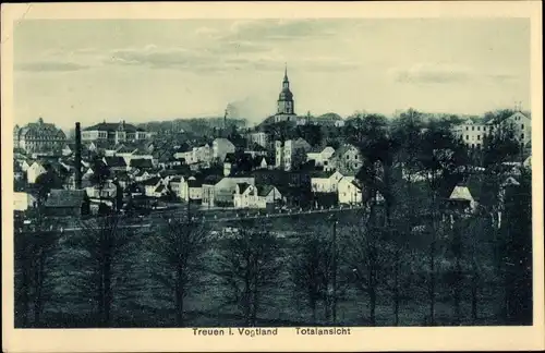 Ak Treuen im Vogtland, Totalansicht