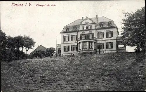 Ak Treuen im Vogtland, Rittergut ob. Teil