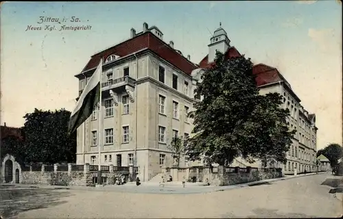 Ak Zittau in der Oberlausitz, Neues Königliches Amtsgericht