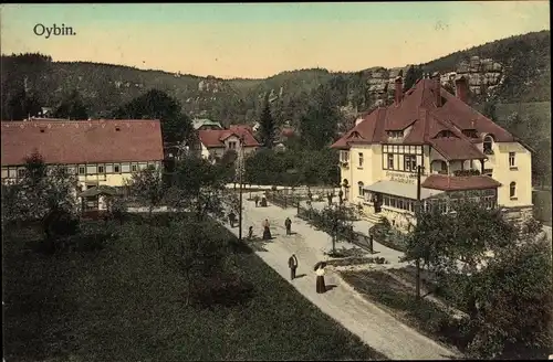 Ak Oybin in Sachsen, Restaurant und Cafe Rodelbahn