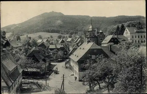 Ak Waltersdorf (Amtsh. Zittau) Großschönau in der Oberlausitz, Teilansicht