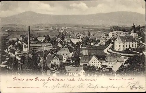 Ak Großschönau in der Oberlausitz Sachsen, Gesamtansicht