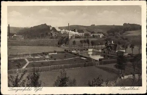 Ak Lengenfeld Vogtland Sachsen, Stadtbad