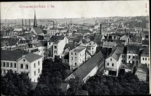 Ak Crimmitschau in Sachsen, Teilansicht der Stadt